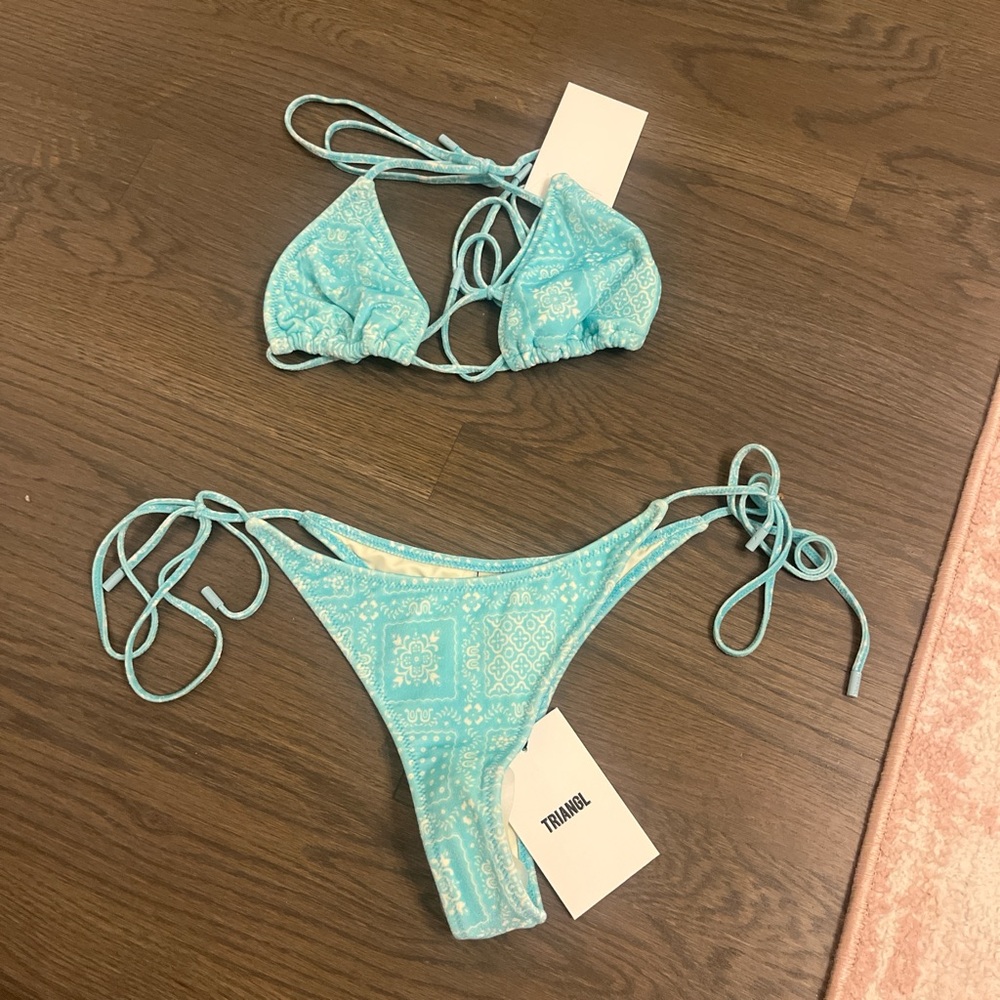 Triangl Blue Bikini Set